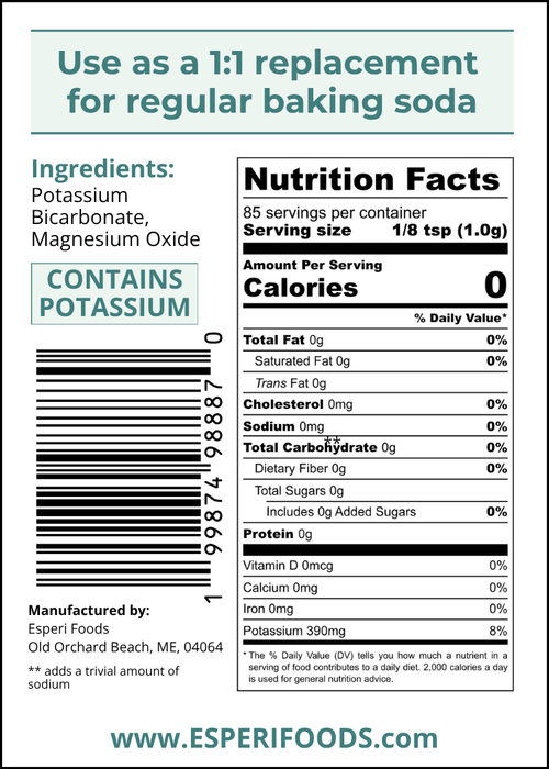 3-pack of Sodium-Free Baking Soda Substitute